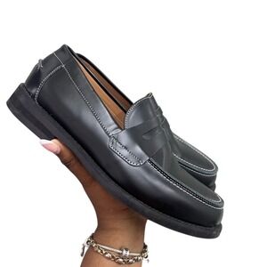 Duke and Dexter NWT Wilde Black Penny Loafers Mens size 7